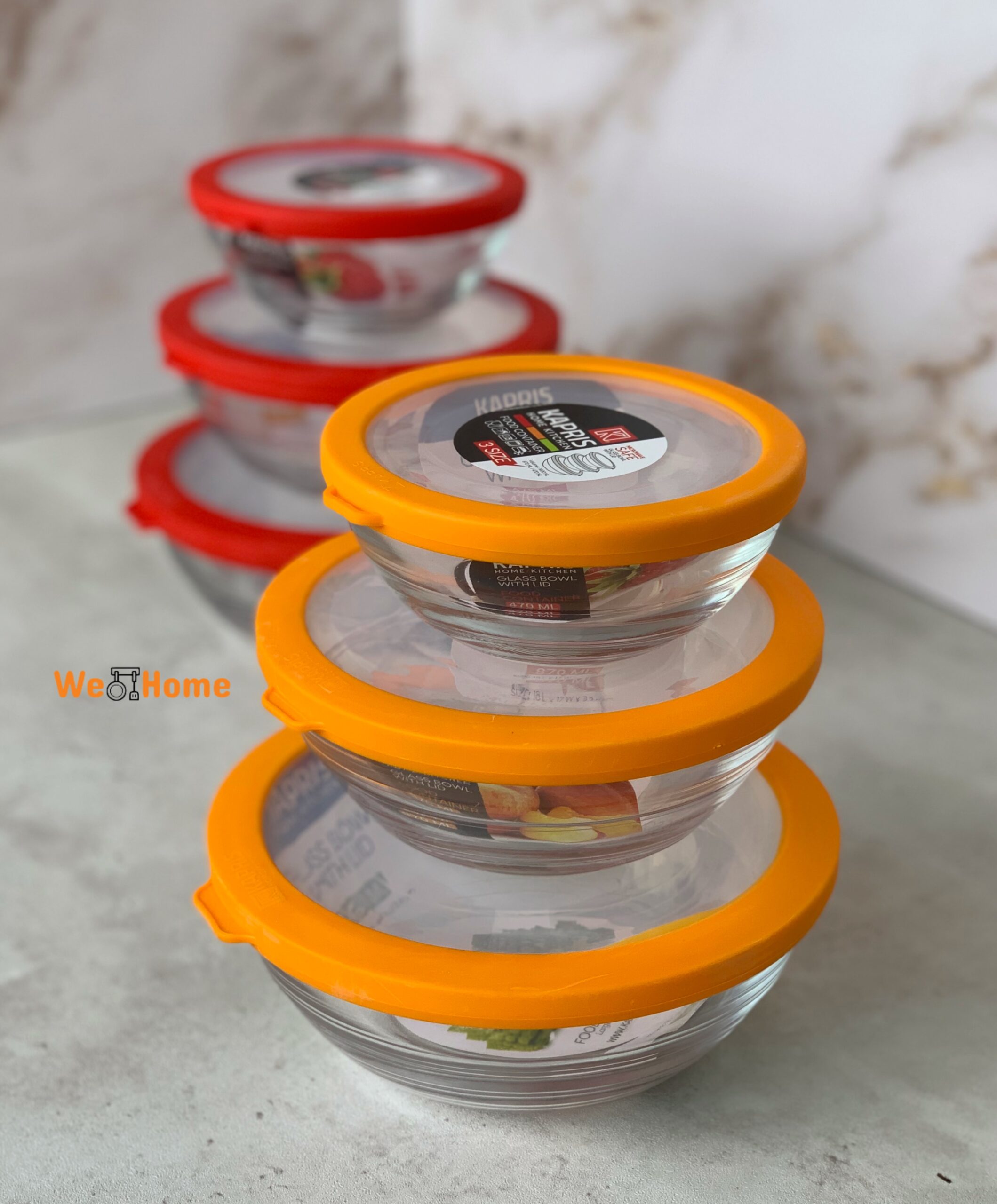 photo-output ظرف شیشه ای گرد دربدار کاپریس - تصویر 1